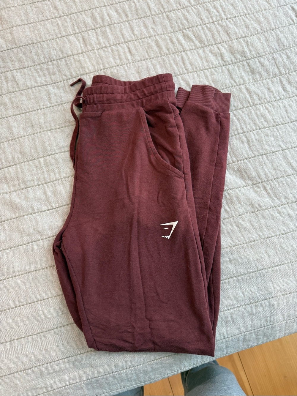 Gymshark Burgundy Jogger Sweatpants